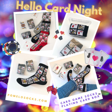 Load image into Gallery viewer, Card Game Socks in Playing Card Box
