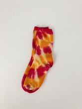 Load image into Gallery viewer, Fun slouch style two color tie-dye socks that make a unique gift. From Pomelo Socks 
