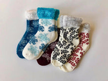 Load image into Gallery viewer, Keep warm and toasty this winter in these soft and cozy socks.  This collection from Pomelo Socks makes for a great gift.
