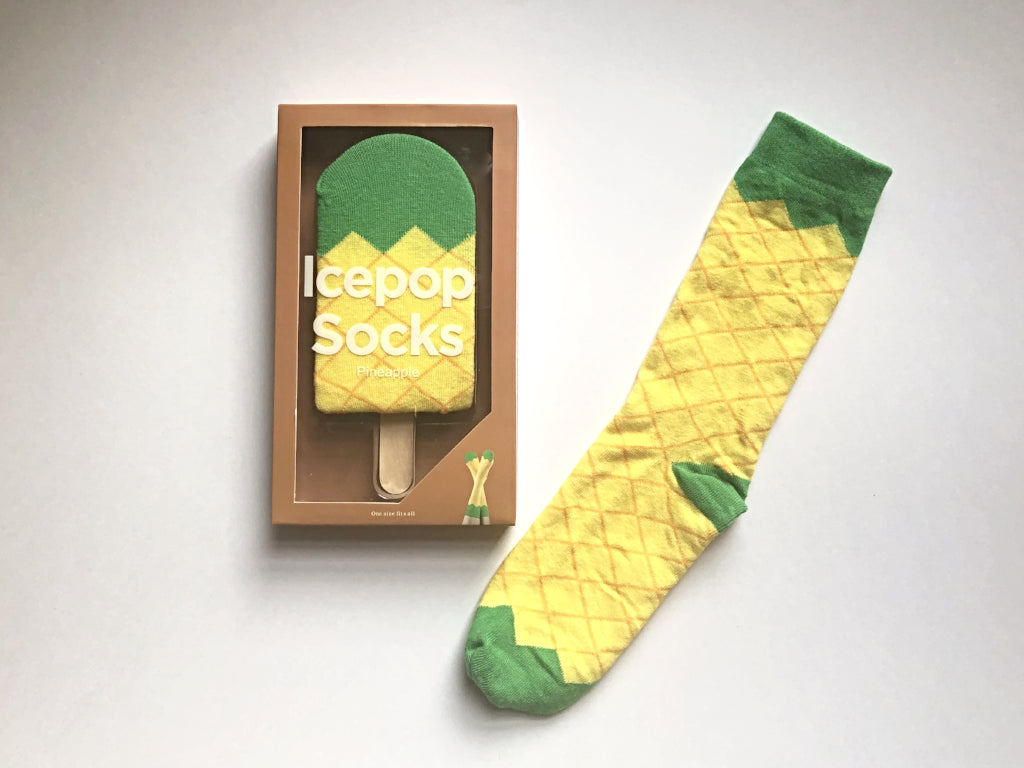 Icepop Socks in Gift Box - Pineapple, Strawberry and Watermelon