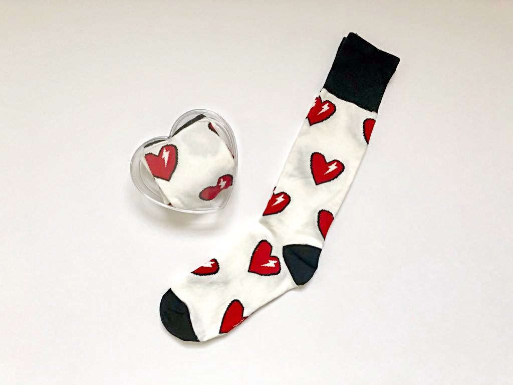 Heart Socks in Heart Container